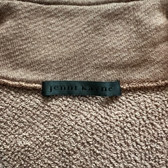 Jenni Kayne Half-Zip Sweatshirt in Cinnamon - Size L - Picture 4 of 5
